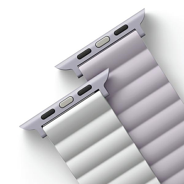 UNIQ Revix Band Apple Watch 4/5/6/7/8/SE/SE2 40/41mm Reversible Magnetic lilac-white