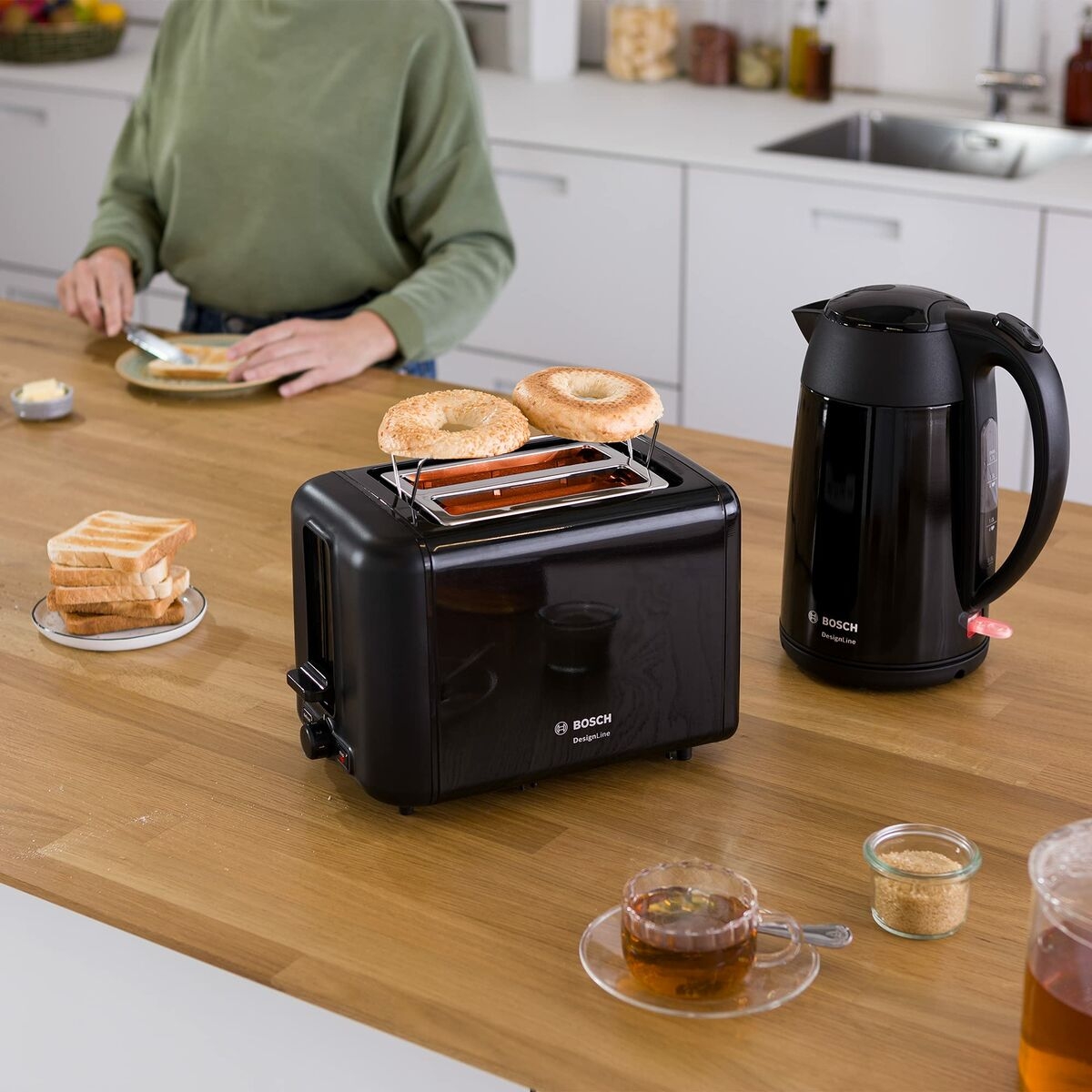 Toaster BOSCH TAT3P423 Black 970 W Toaster BOSCH TAT3P423 Black 970 W