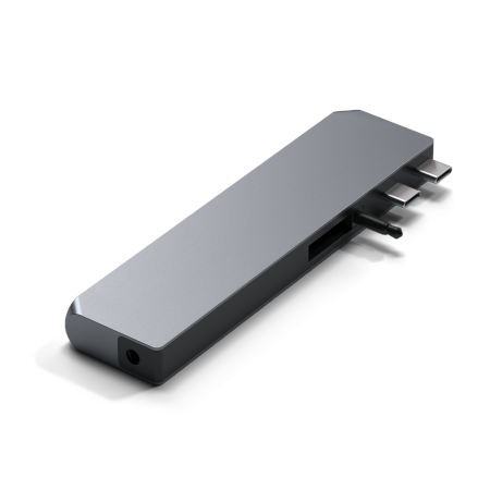 Satechi Pro Hub Max USB-C MacBook (2x USB-C, USB-A, 4K HDMI, card reader micro/SD, Ethernet) Space Gray