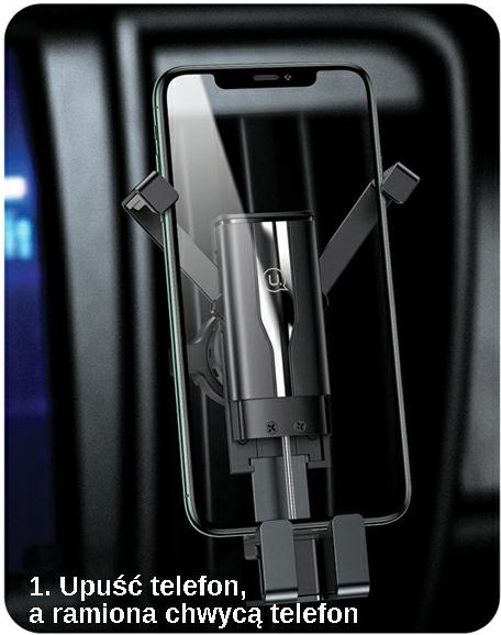USAMS Air Vent Car Mount Gravity black ZJ058ZJ01 (US-ZJ058)