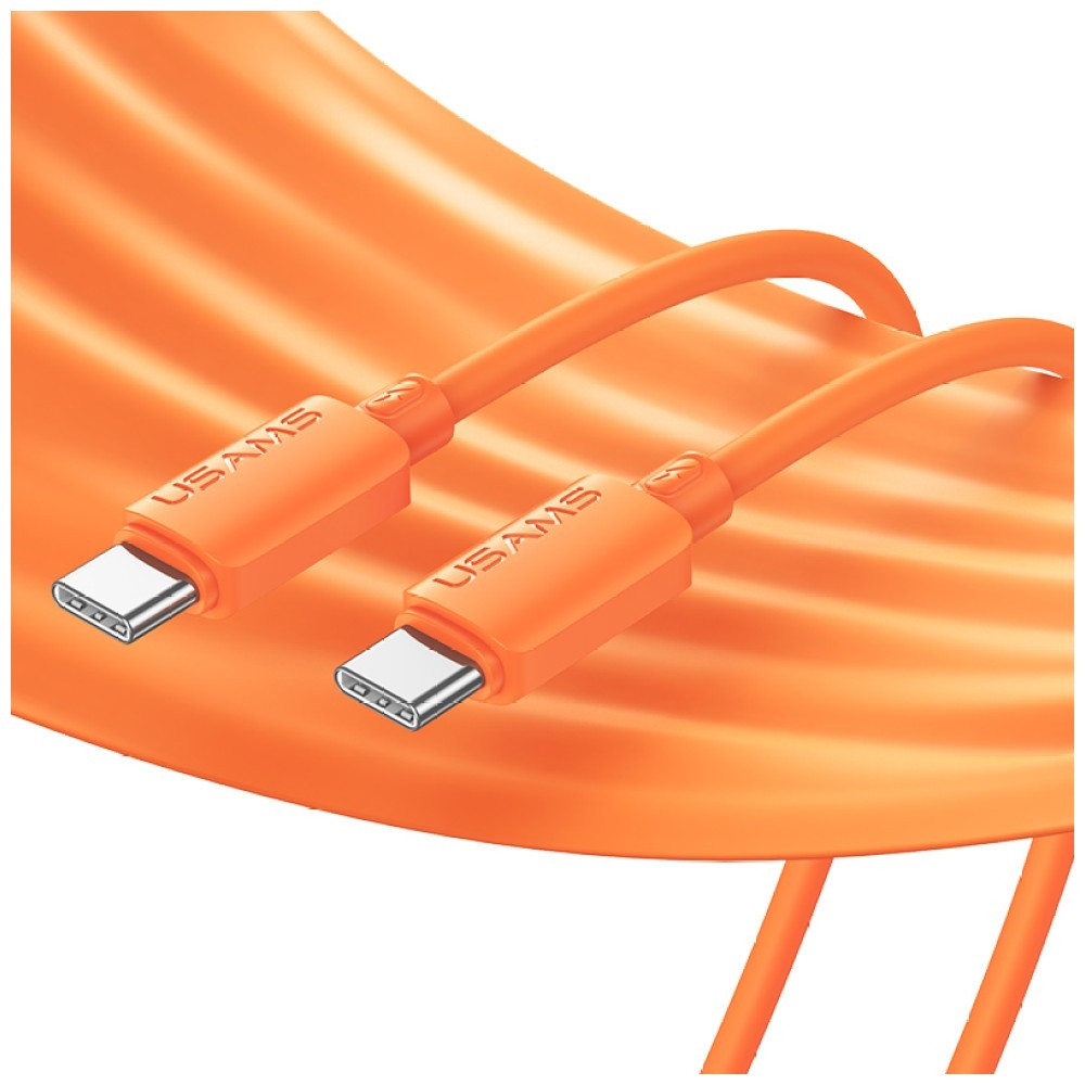 Kabel USAMS U98 60W 3A Silicone Fast Charging USB-C do USB-C czarny