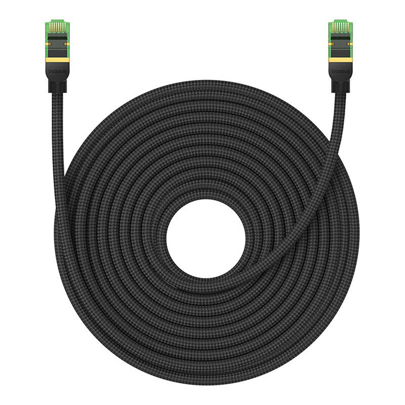 Baseus braided cat 8 Ethernet RJ45 network cable, 40Gbps, 20m (black)