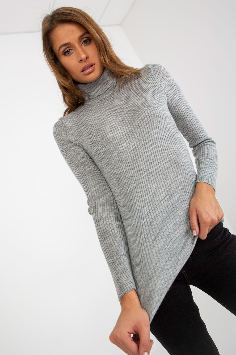  Turtleneck model 184945 Factory Price  grey