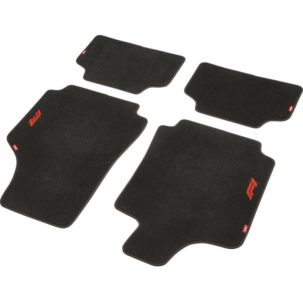 Car Floor Mat Set FORMULA 1 CM570 Black/Red 4 uds