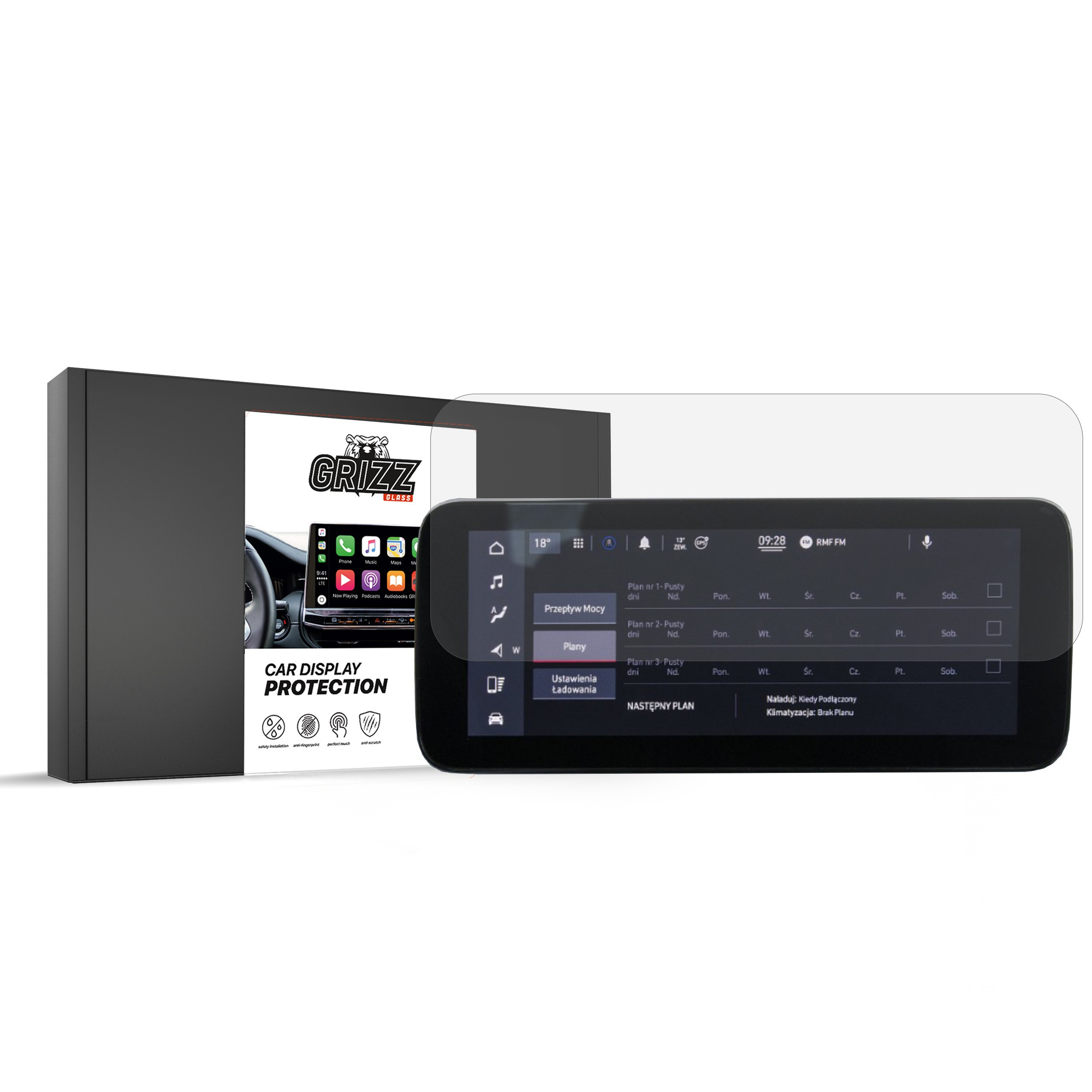 Matte GrizzGlass CarDisplay Protection Fiat 500 BEV 10,25 cali 2021