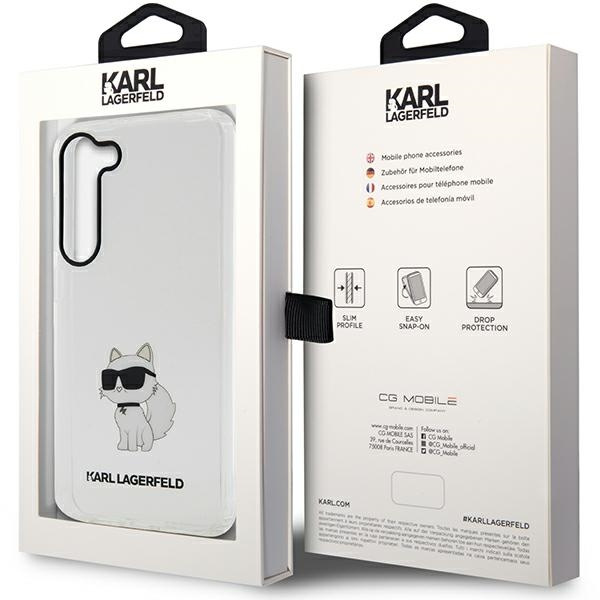 Karl Lagerfeld KLHCS23MHNCHTCT Samsung Galaxy S23+ Plus transparent hardcase Ikonik Choupette