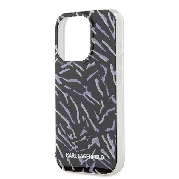 Case Karl Lagerfeld KLHCP15XHZBPKCCU Apple iPhone 15 Pro Max Zebra With Cord purple/purple