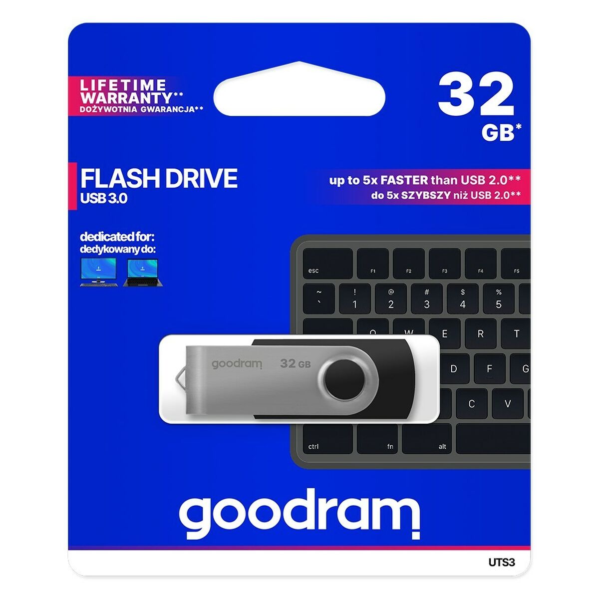 USB stick GoodRam 5908267920824 USB 3.1 Black 16 GB 32 GB USB stick GoodRam 5908267920824 USB 3.1 Black 16 GB 32 GB