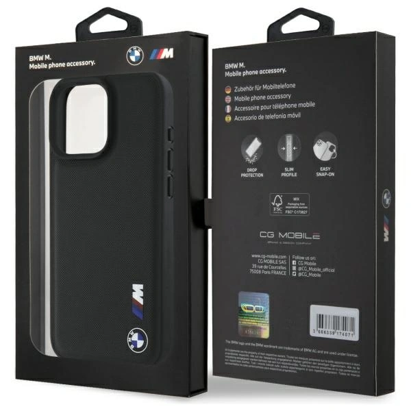 BMW BMHCP16X23PUSRK Apple iPhone 16 Pro Max hardcase Smooth Rubber Logo black