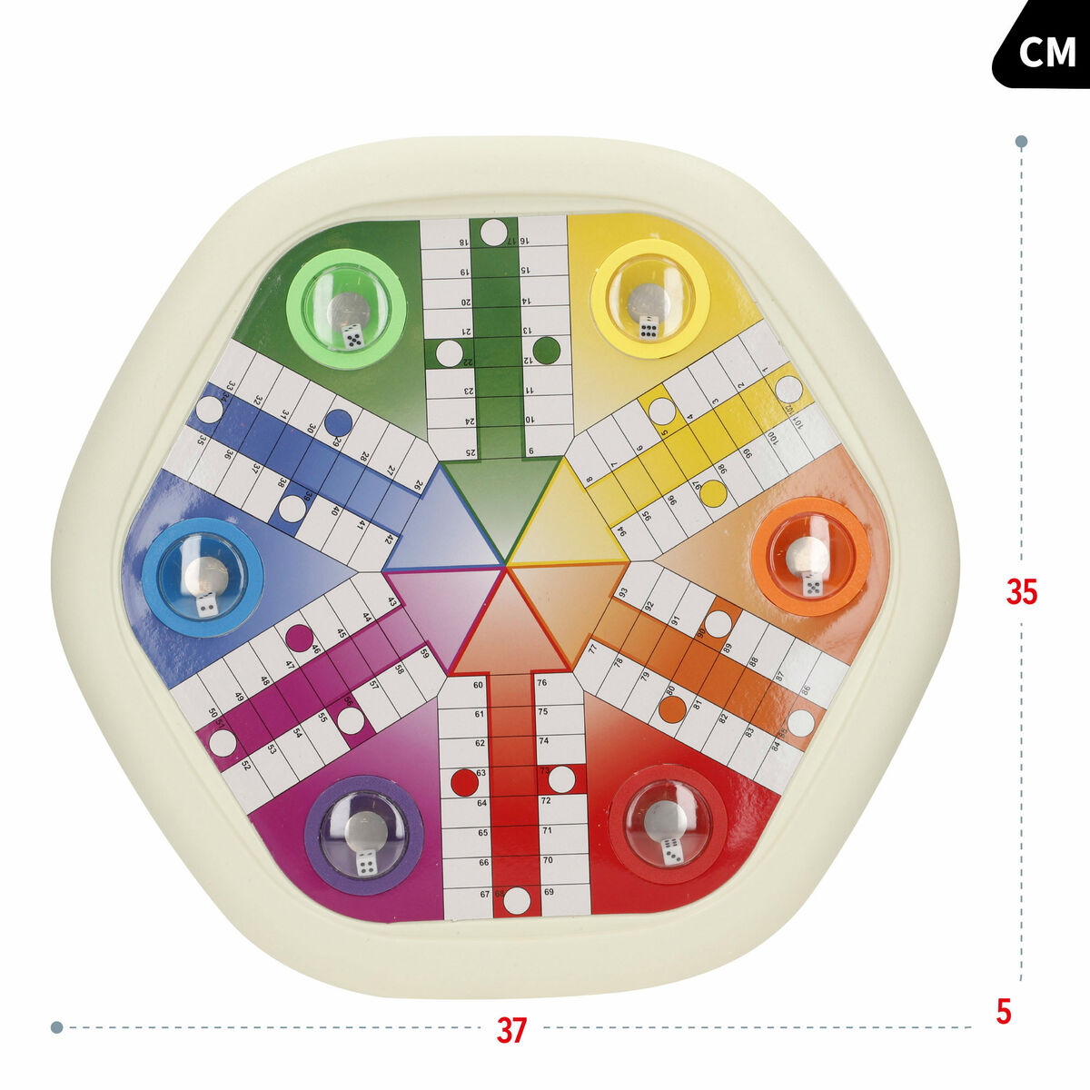 Automatic Ludo and Snakes and Ladders Colorbaby (6 Units)