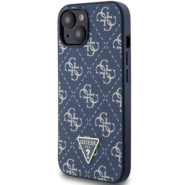 Guess GUHCP15MPG4GPB Apple iPhone 15 Plus / 14 Plus hardcase 4G Triangle Metal Logo blue