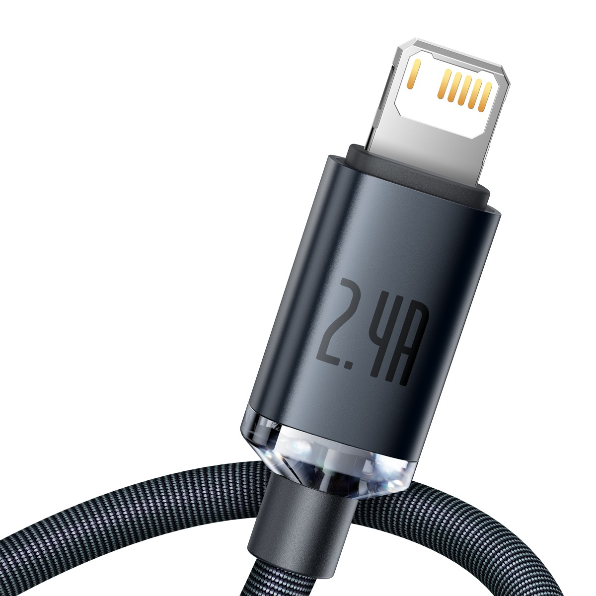 Baseus Crystal Shine USB-A/Lightning Cable 2.4A, 2m (black)