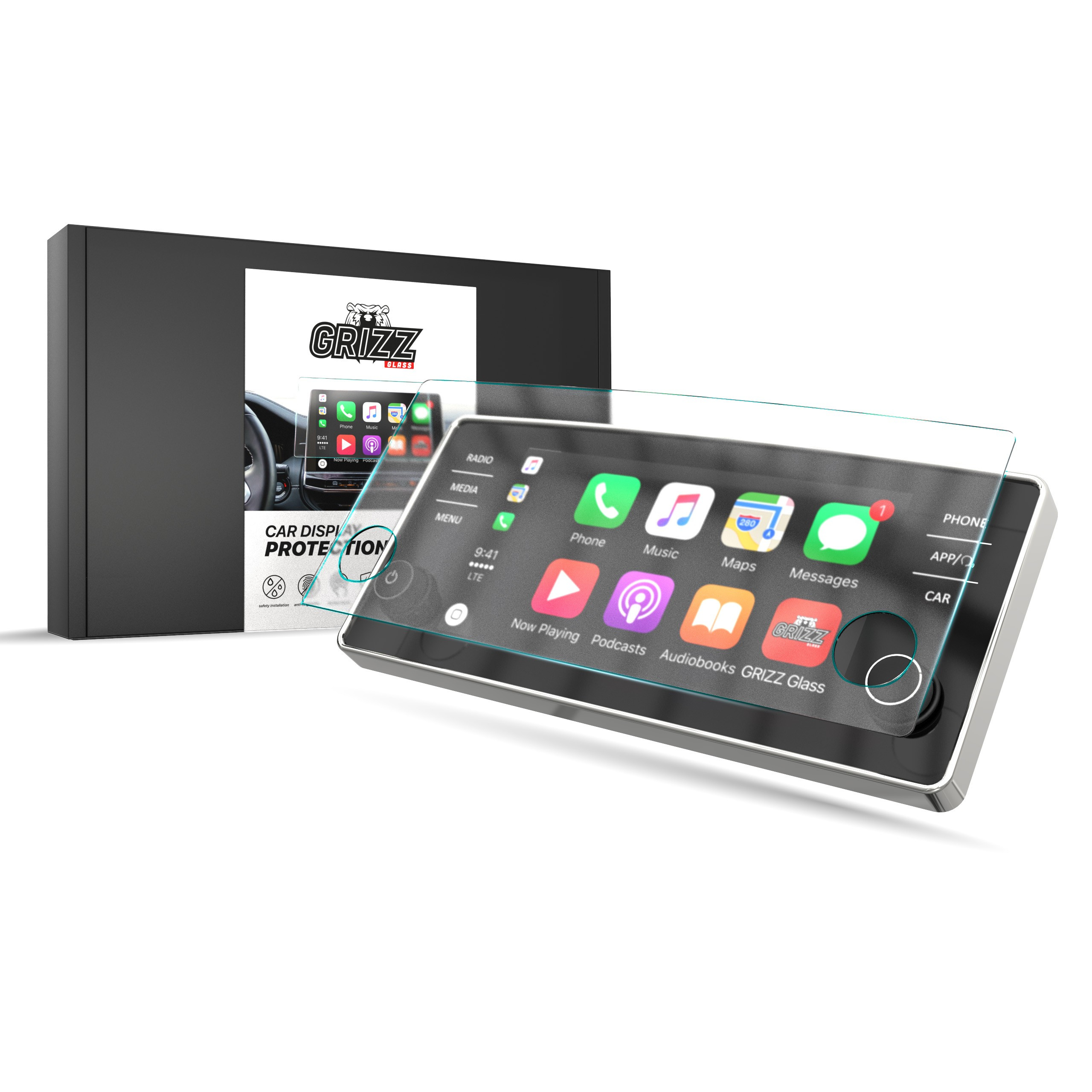 GrizzGlass CarDisplay Protection Skoda Scala 8 inch Bolero