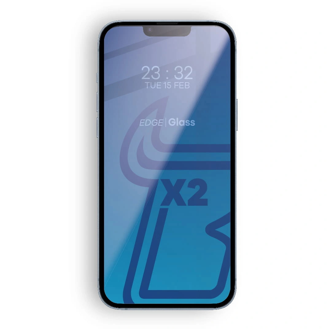 BIZON 2x screen glass + camera glass Apple iPhone 14 Plus