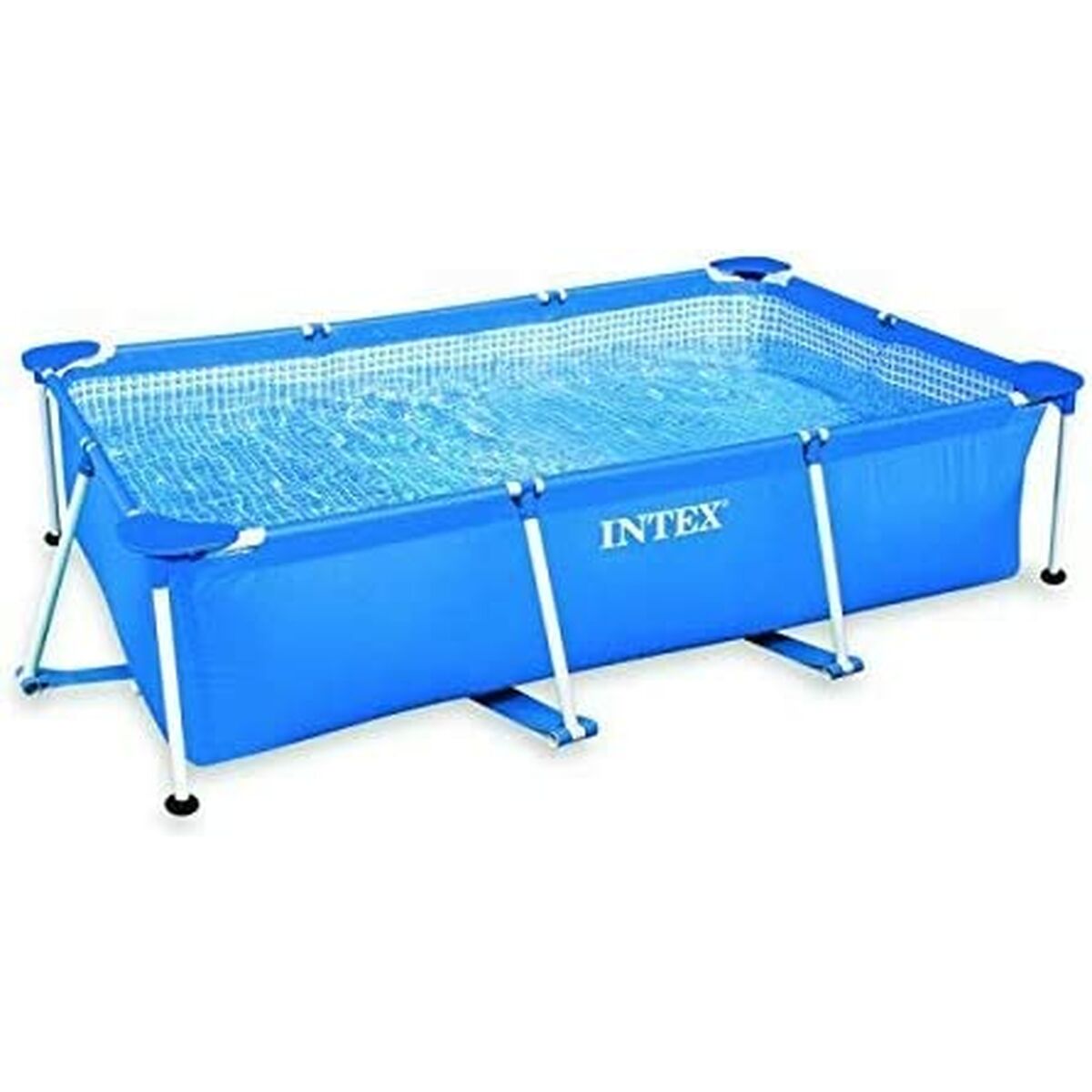 Schwimmbad Abnehmbar Intex rechteckig Blau 300 x 200 x 75 cm