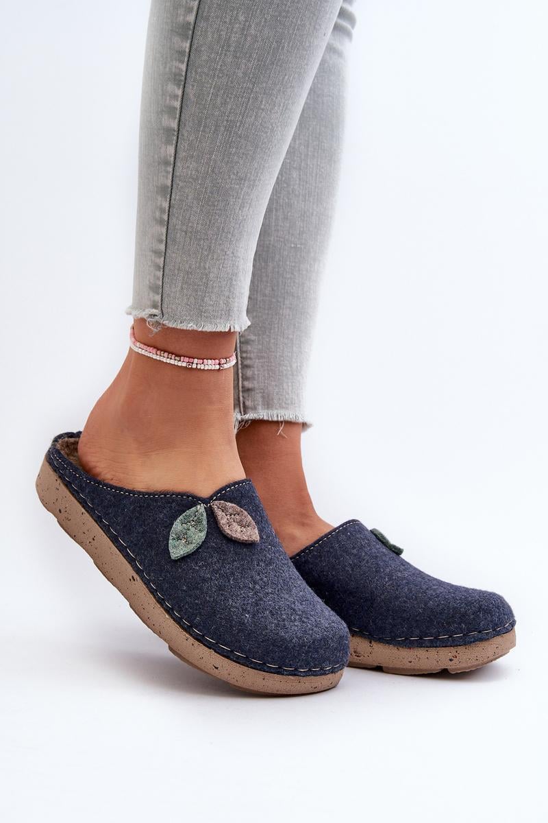  Slippers model 197411 Step in style  navy blue