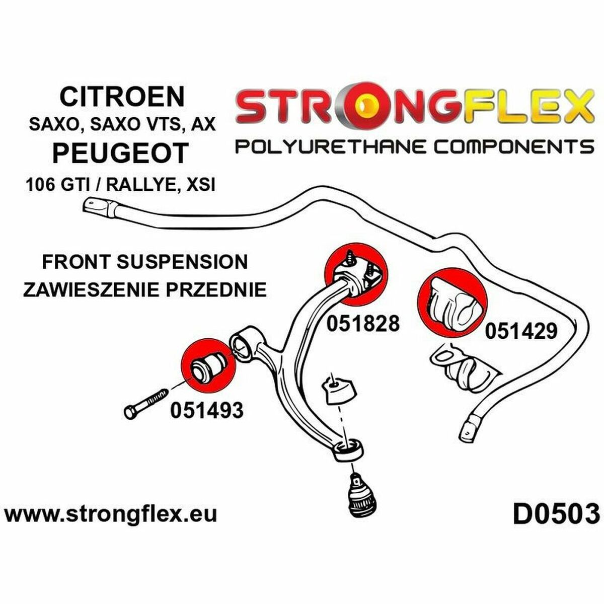 Silentblock Strongflex STF051828BX2 (2 pcs)