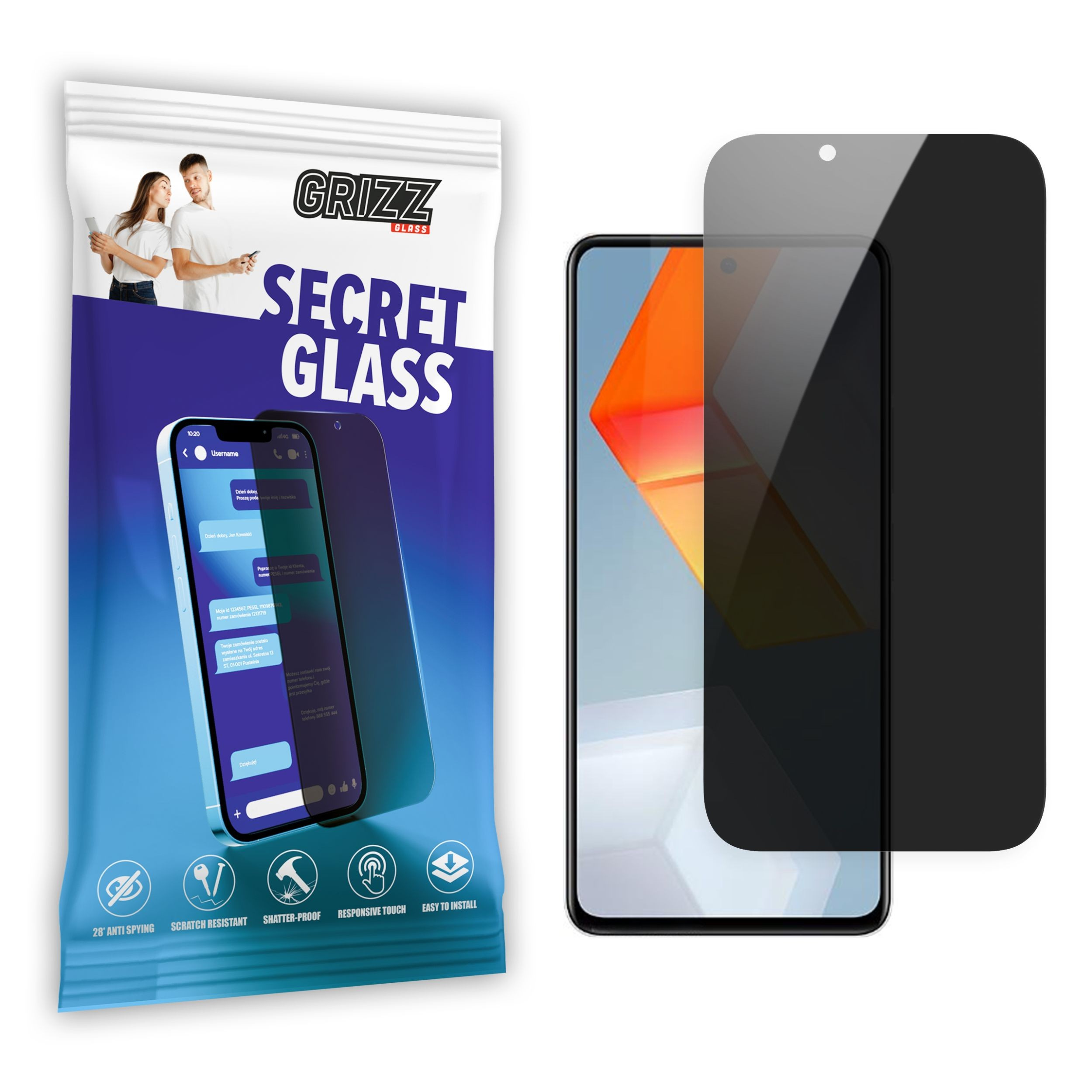 GrizzGlass SecretGlass Vivo IQOO Neo 5 SE 5G