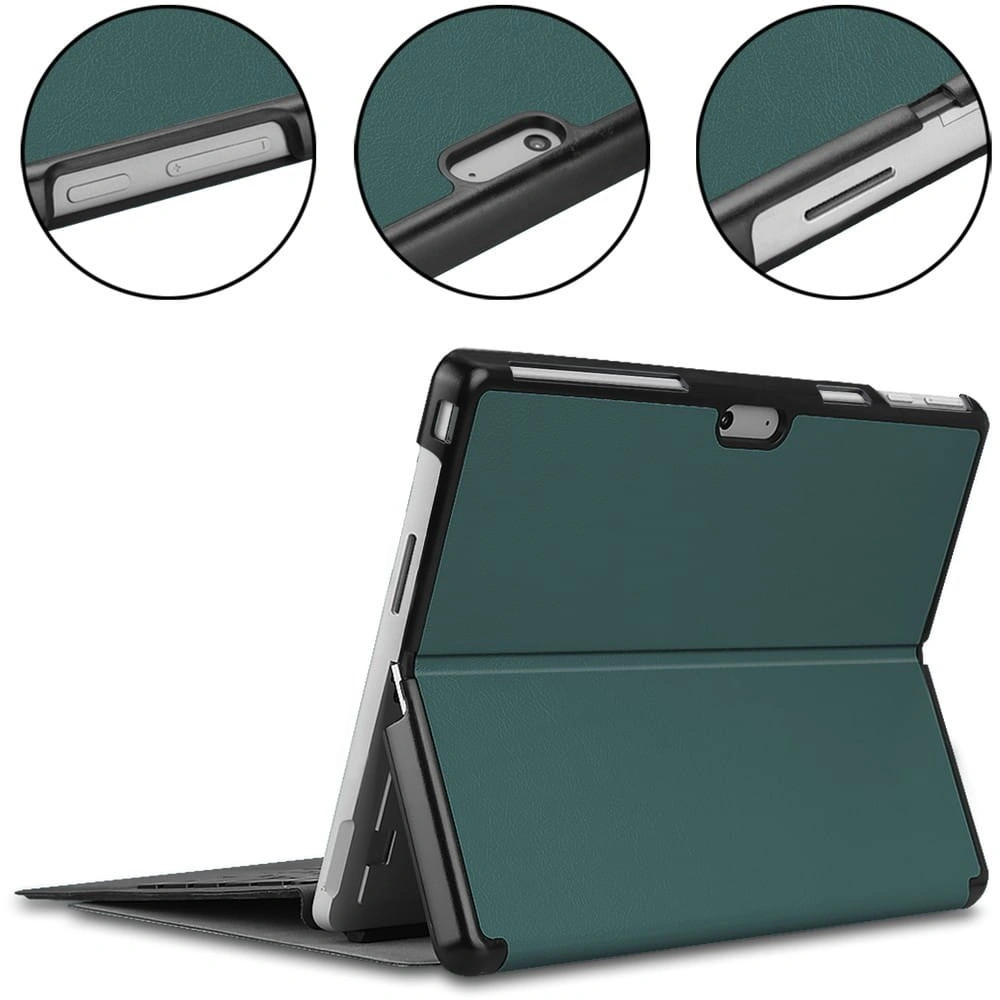 Bizon Case Tab Croc Microsoft Surface Pro 11 / 10 / 9 dark green