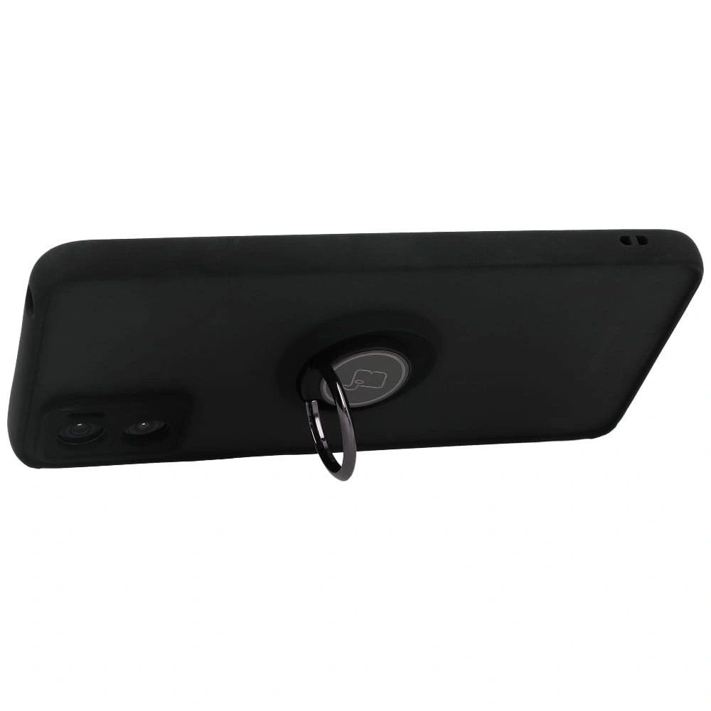Bizon Case Hybrid Ring Motorola Moto E22 / E22i smoky with a black frame