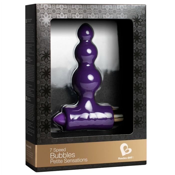 ANAL STIMULATOR PETITE SENSATIONS BUBBLES - ROCKS OFF-  PURPLE