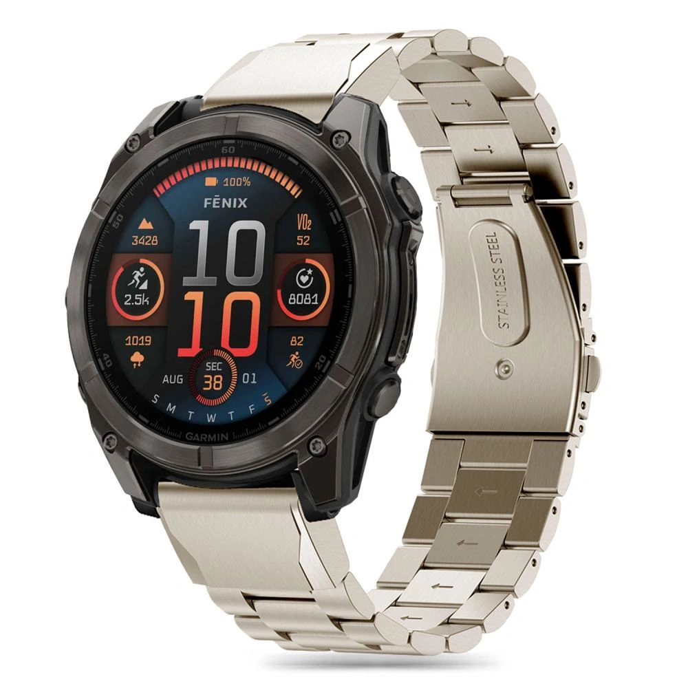 Tech-Protect Stainless Garmin Fenix 5x / 5x Plus / 6x / 6x Pro / 7x / 8 51mm Titanium