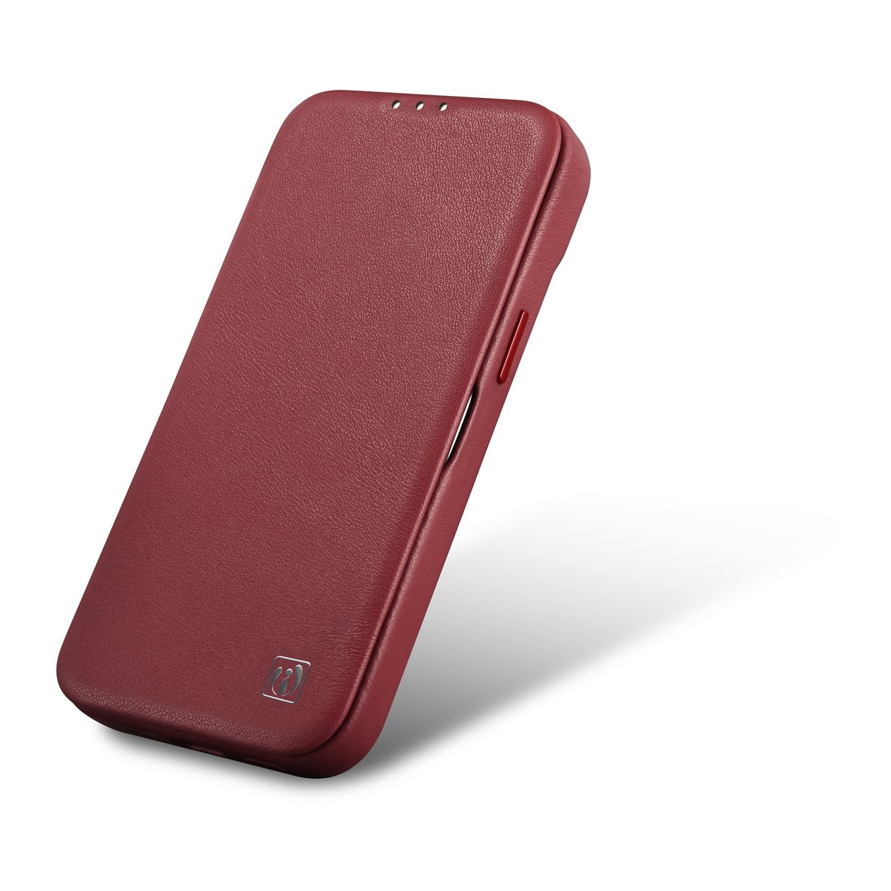 iCarer CE Premium Leather Folio MagSafe Apple iPhone 14 red