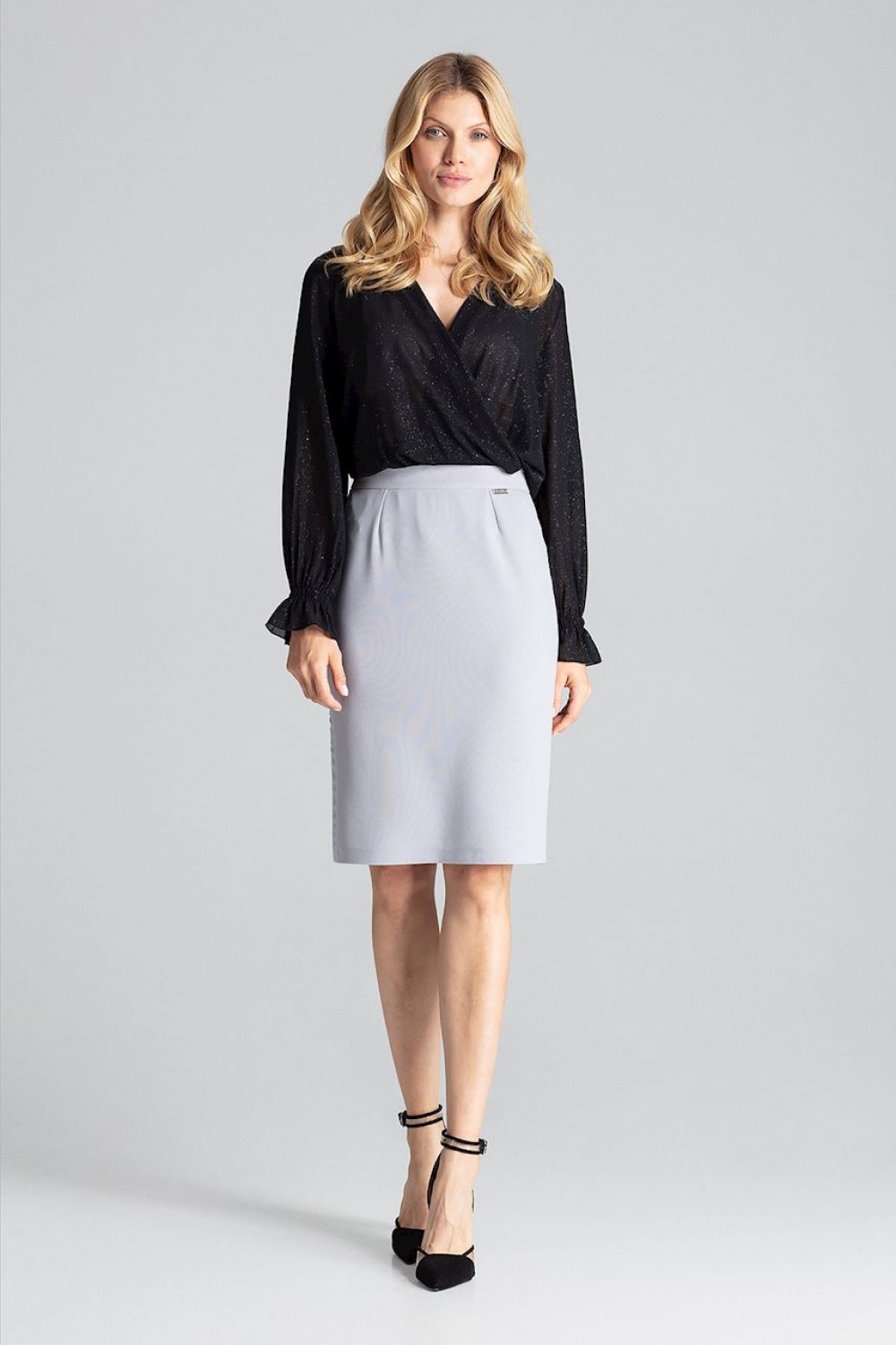Spódnica Model M688 Grey - Figl Szary Damska