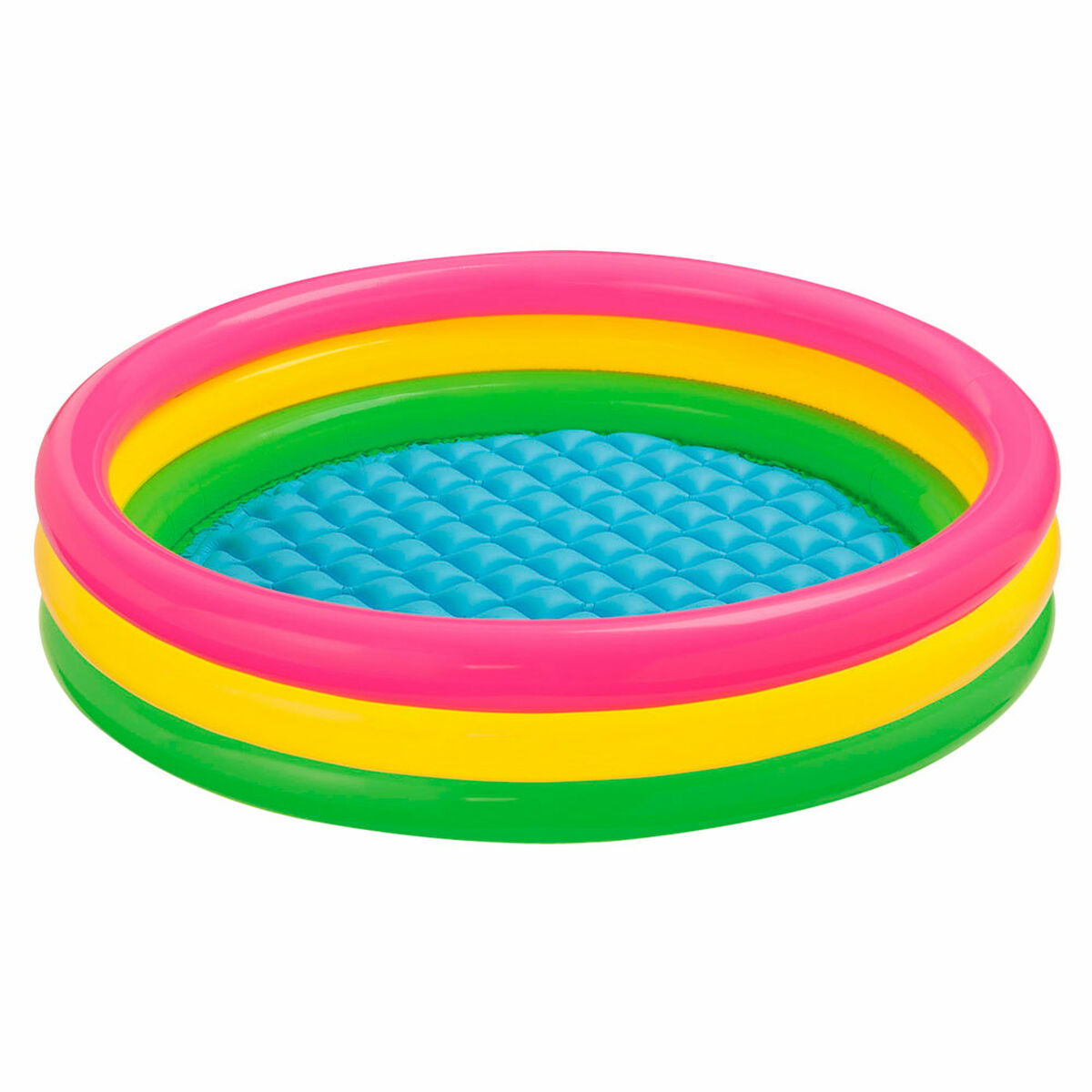 Inflatable Paddling Pool for Children Intex Sunset Rings 114 x 25 x 114 cm 131 L (6 Units)