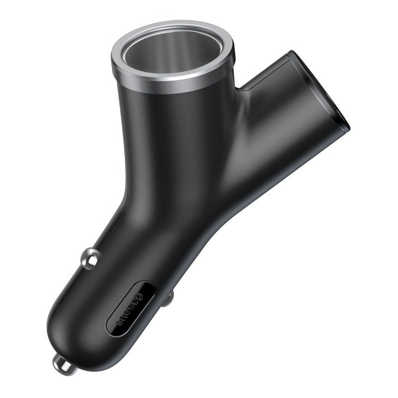 Car Charger Baseus Y Type 2xUSB 3,4A 40W Black