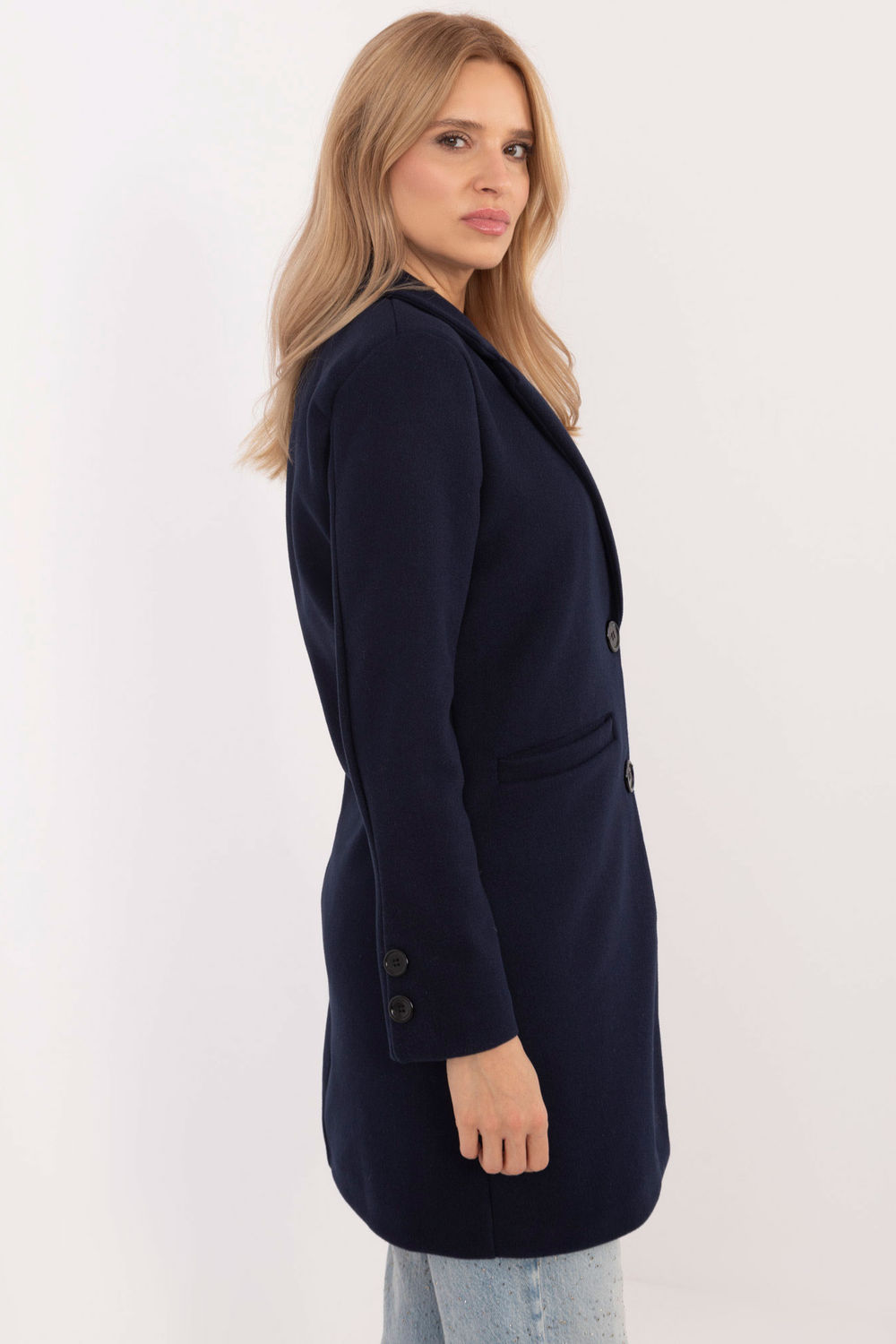  Coat model 202299 Och Bella  navy blue