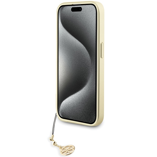 Guess GUHCP15LGF4GGR Apple iPhone 15 Pro hardcase 4G Charms Collection grey
