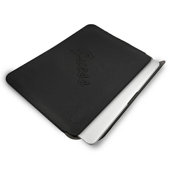 Guess Sleeve GUCS13PUSASBK 13 inch black Saffiano Script