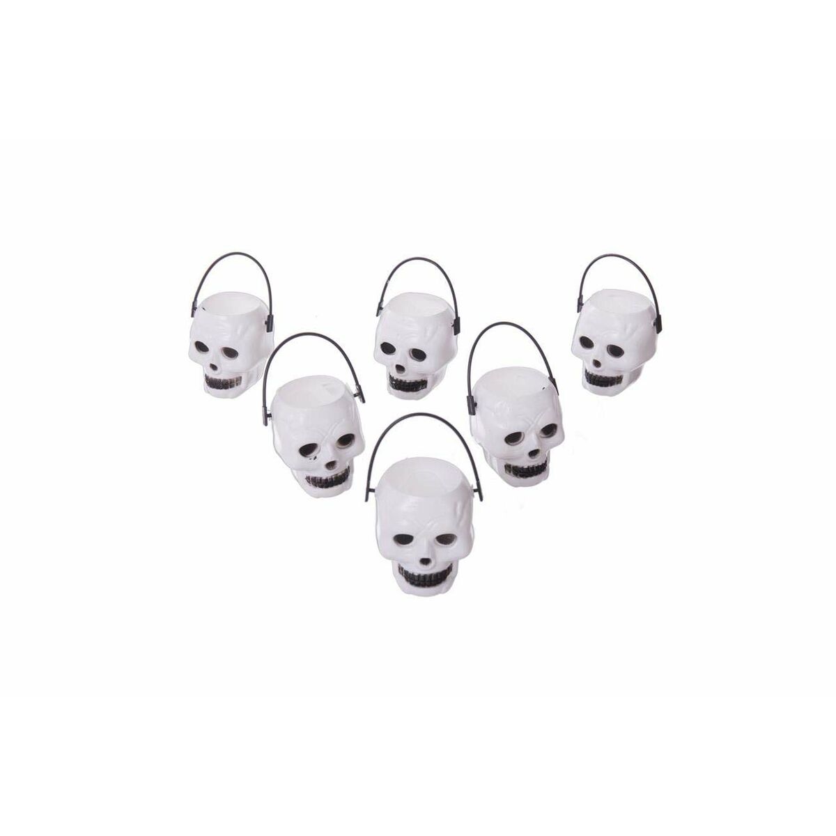 Halloween-Dekoration My Other Me Mini Totenköpfe (6 uds) (6 x 5 x 5 cm)