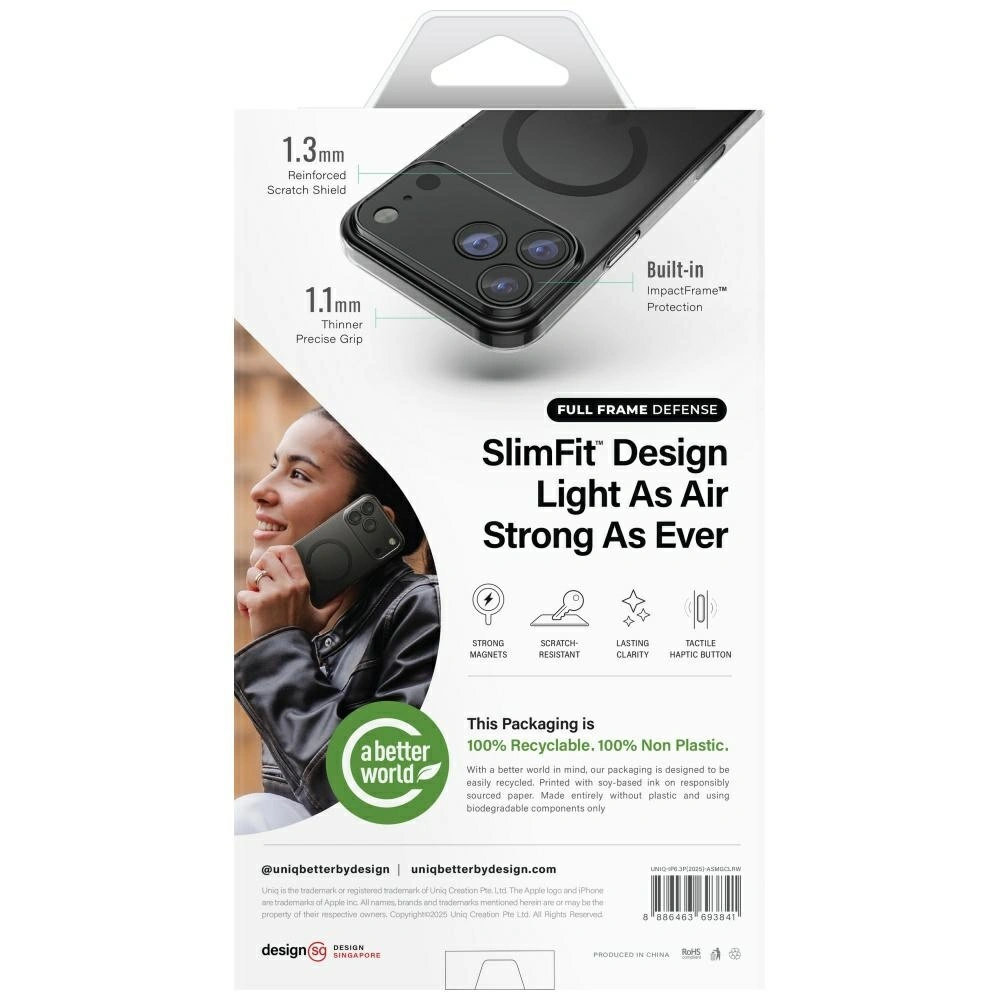 Etui UNIQ Airsuit do Apple iPhone 17 Pro MagClick Charging przeźroczysty