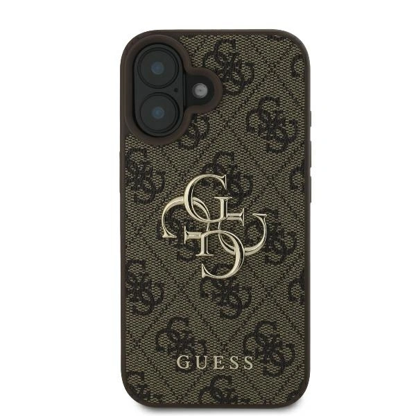 Case Guess GUHCP16S4GMGBR Apple iPhone 16 hardcase 4G Big Logo brown