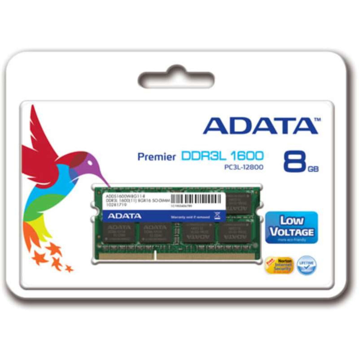 Pamięć RAM Adata ADDS1600W8G11-S CL11 8 GB DDR3