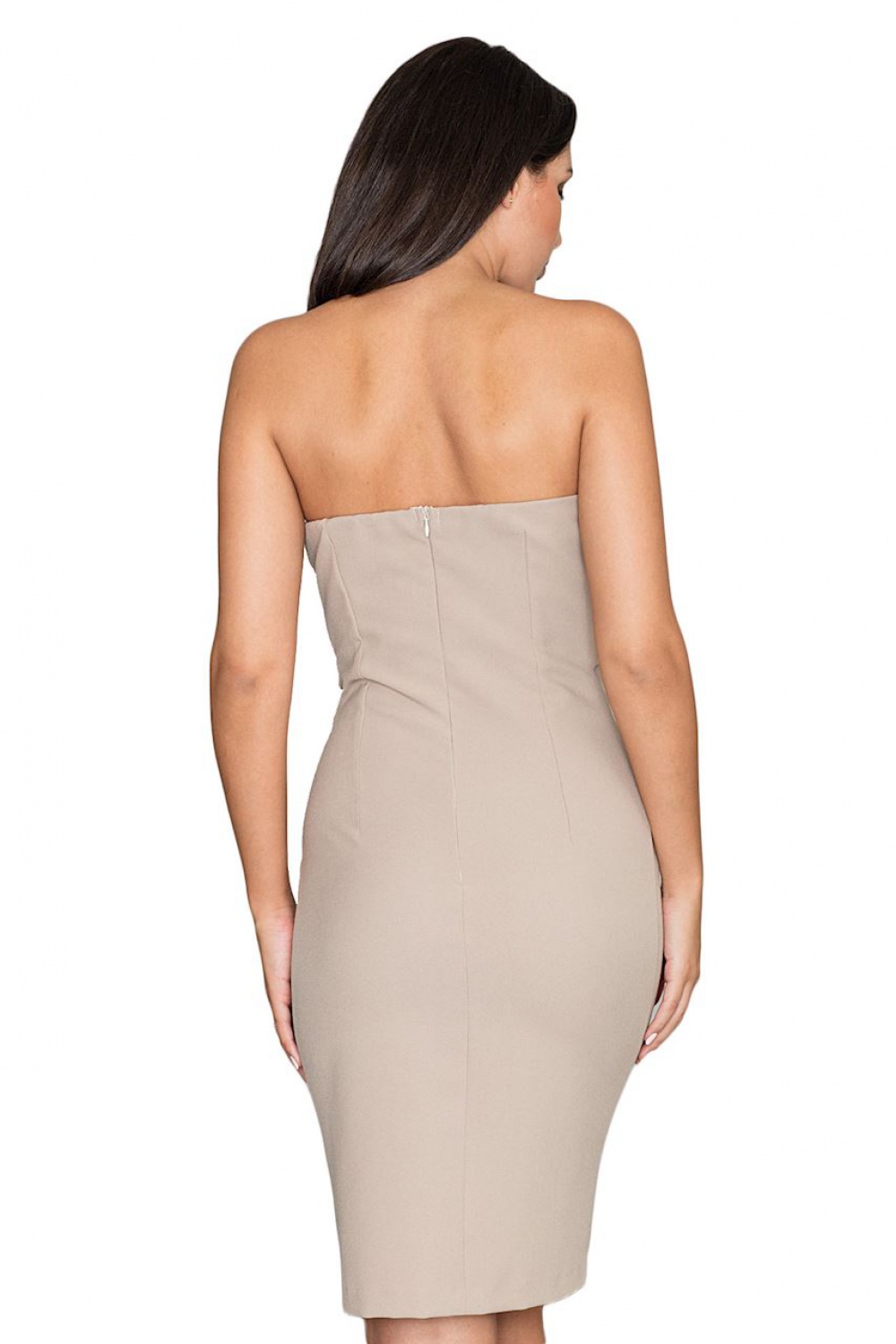 Sukienka Model M571 Beige - Figl Beżowy Damska