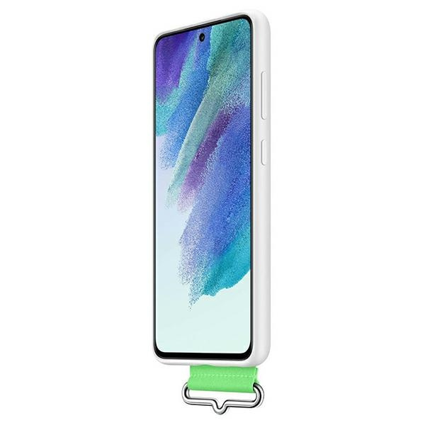 Samsung Galaxy S21 EF-GG990TW white Silicone Cover Strap