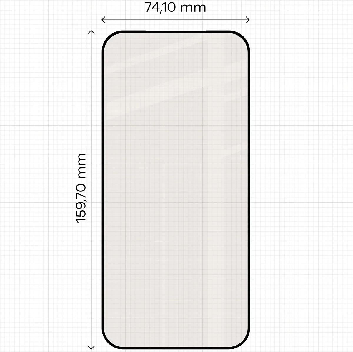 Matowe szkło hartowane Bizon Glass Matte do Apple iPhone 17 Pro Max, czarna ramka