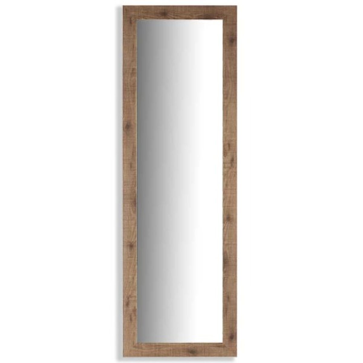 Wall mirror Brown Wood Glass 40 ,5 x 130,5 x 1,5 cm (2 Units)