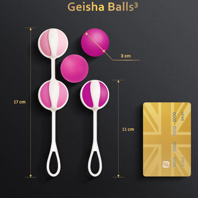 GVIBE - SET 5 GEISHA BALLS3 SUGAR PINK