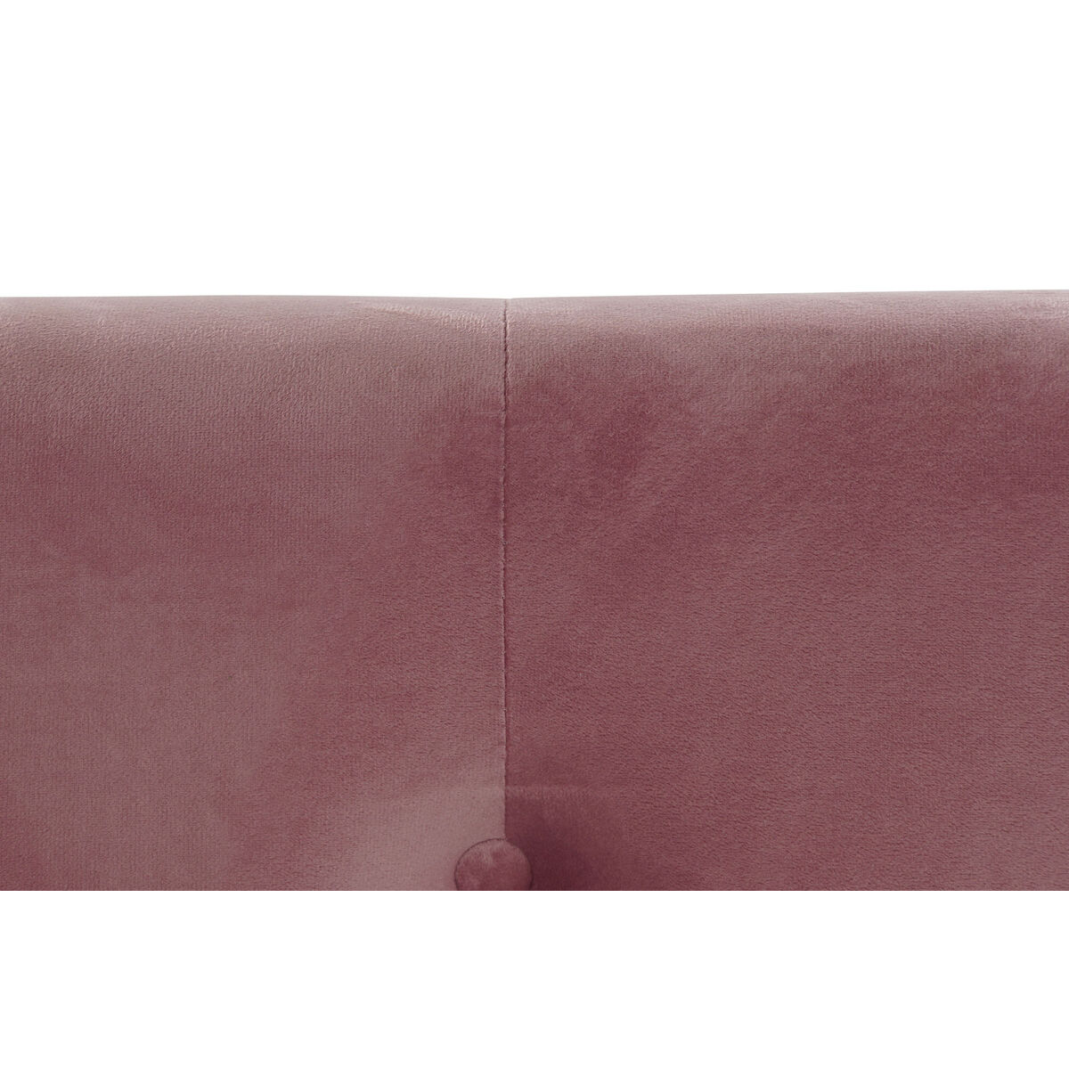 Bed DKD Home Decor Pink Metal Wood Polyester Aluminium (187 x 210 x 137 cm)