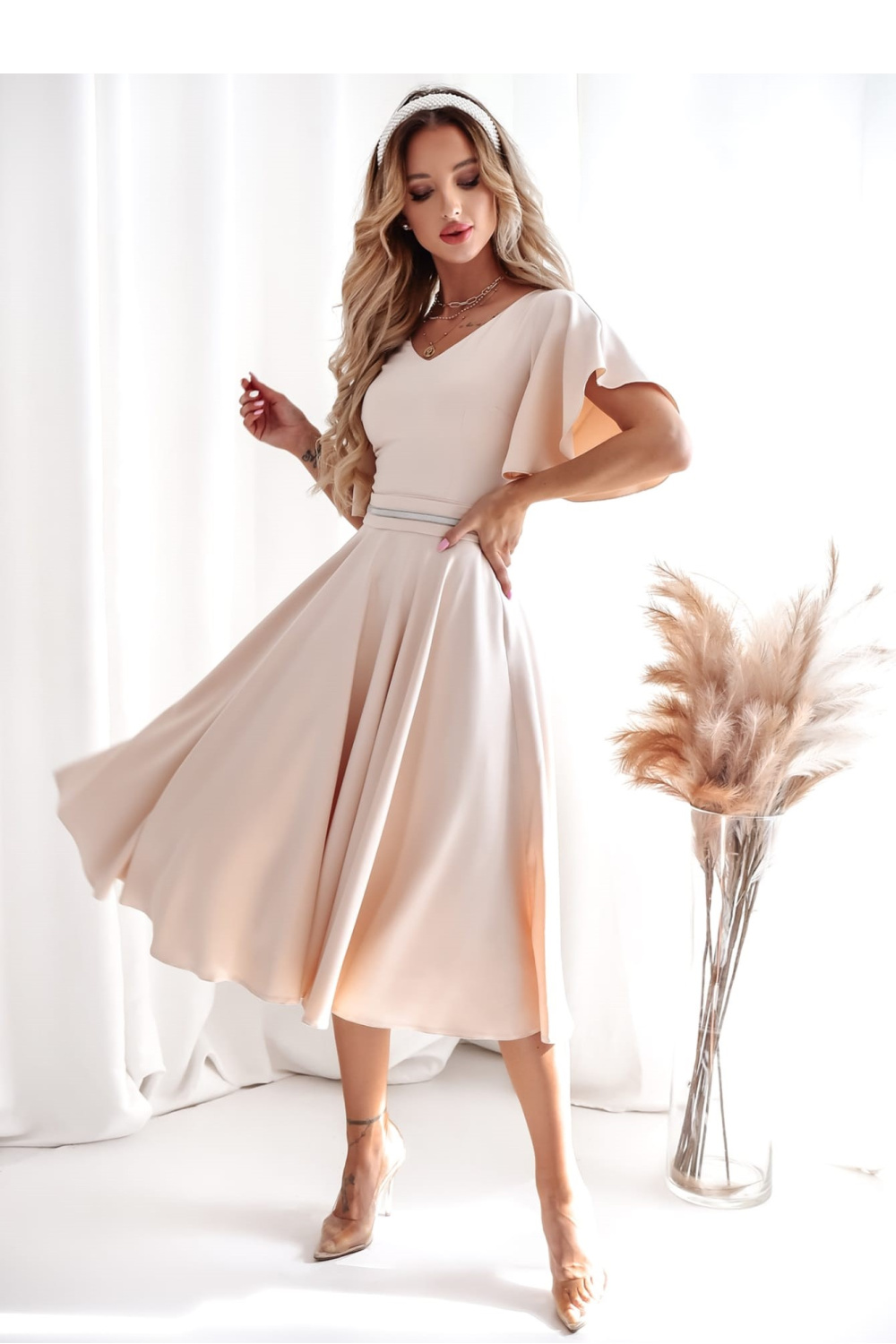  Cocktail dress model With You  beige