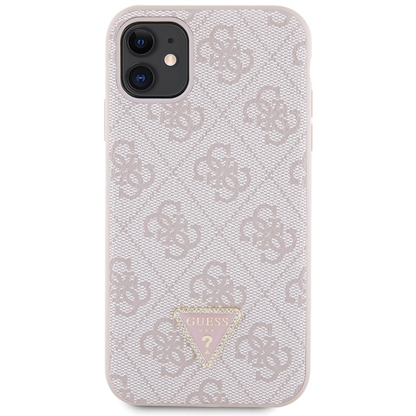 Guess GUHCN61P4TDSCPP Apple iPhone 11/XR hardcase Crossbody 4G Metal Logo pink