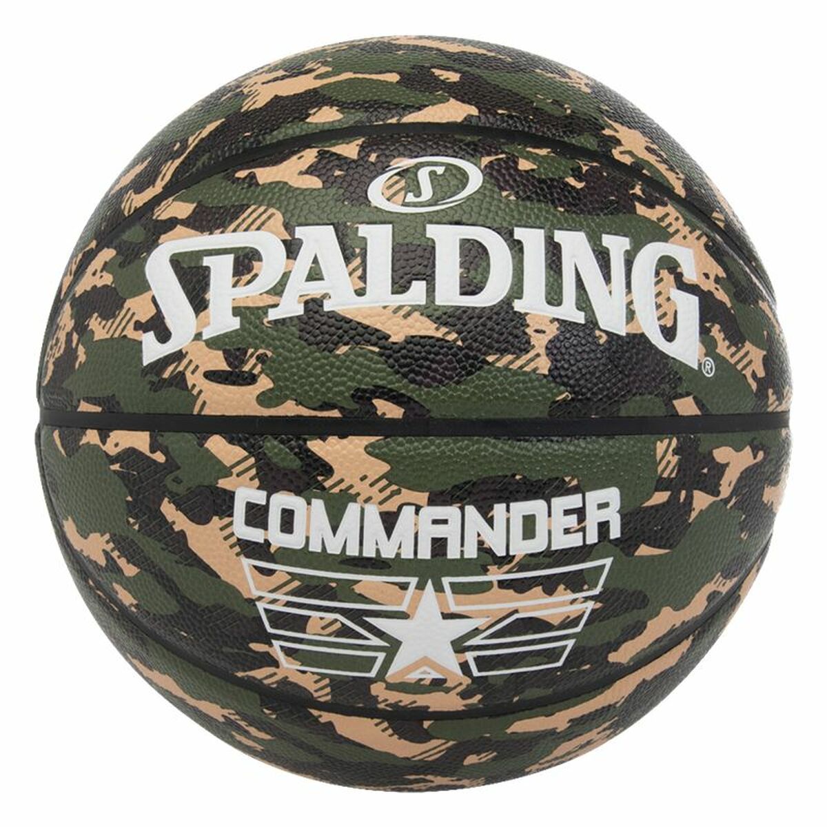 Basketball Spalding Commander Camo 7 grün
