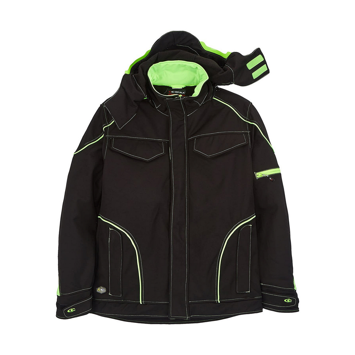 Jacket Cofra Tecka Lime Light Black (56)