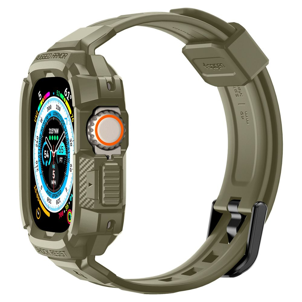 Spigen Rugged Armor Pro Apple Watch Ultra 49mm Vintage Khaki