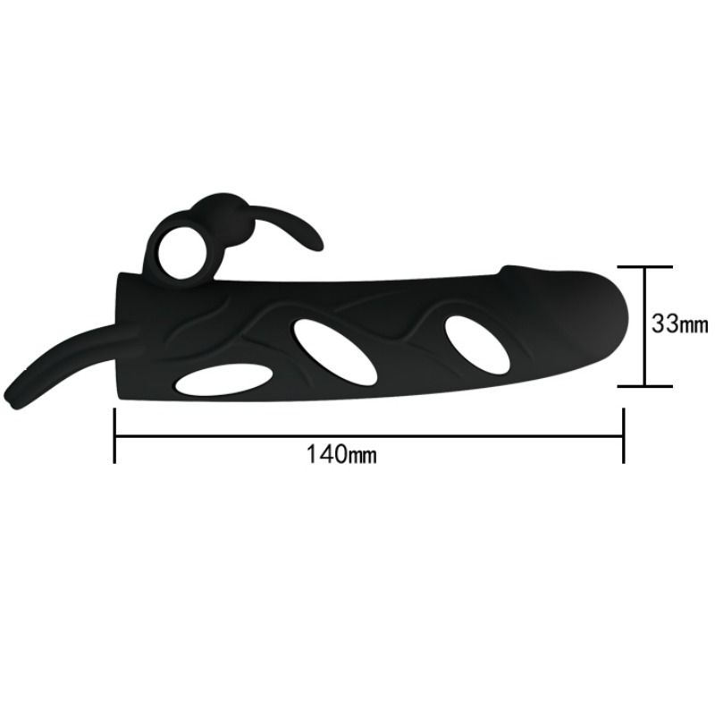 PRETTY LOVE VIBRATING SILICONE SLEEVE 14 CM 1.0