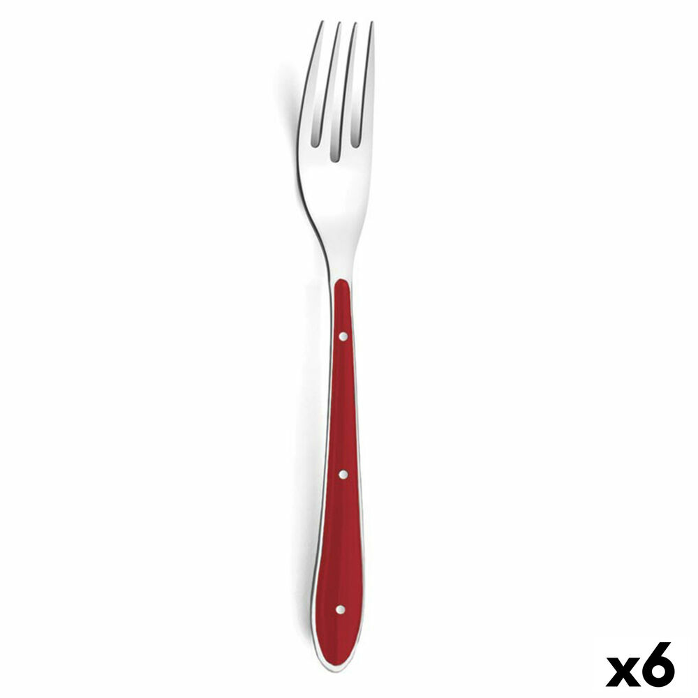 Fork Amefa Bistro 1-2-3 Metal Bicoloured 20,7 cm (Pack 6x)